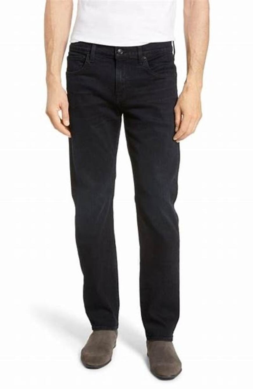 7 For All Mankind Men’s The Straight Black Five Pocket Denim Jeans Size 31